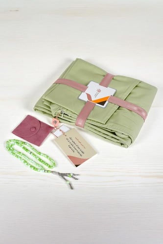 باكج شرشف صلاة قطن نسمة مع سبحة هدية