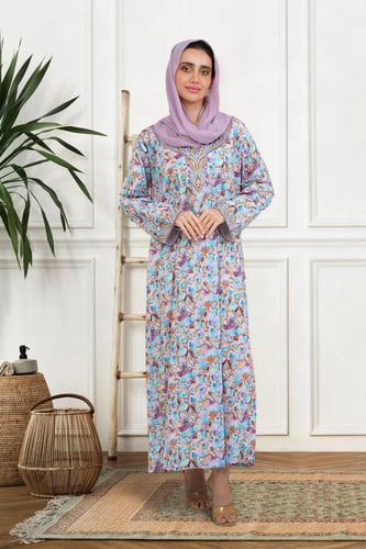 جلابيات قطن ديجيتال D14 مع طرحة