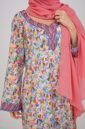 جلابيات قطن ديجيتال D14 مع طرحة