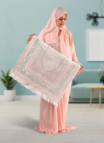 طقم صلاة سجى باللون الخربزي