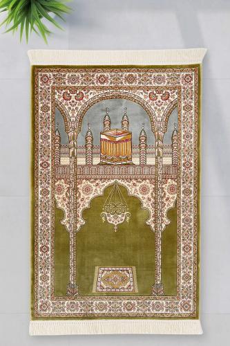 سجادة حرير تيموري - مكة والمدينة
