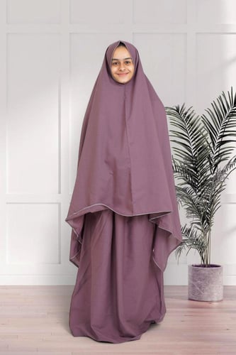 شرشف صلاة بناتي قطن سادة