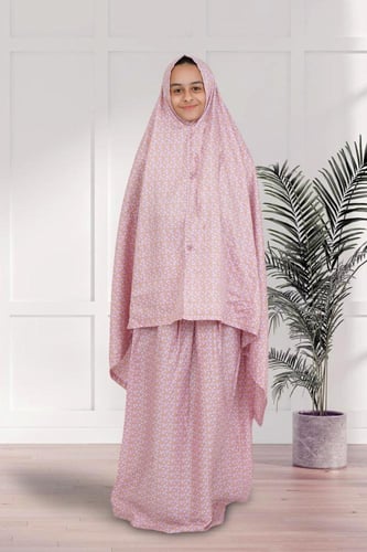 شرشف صلاة بناتي قطن مشجر