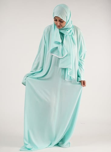 طقم صلاة سجى باللون التيفاني