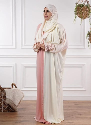 شرشف صلاة افاق لونين مع سجادة هدية