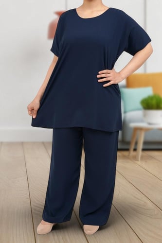 طقم تحت العباية قماش كريب