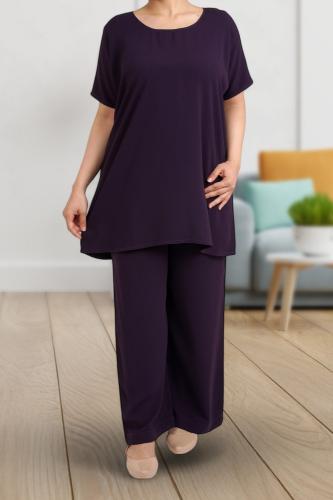 طقم تحت العباية قماش كريب