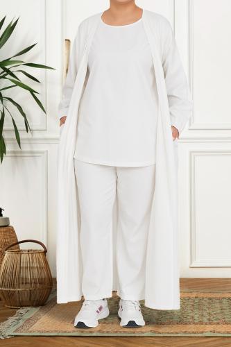 عباية الحج والعمرة -ابيض