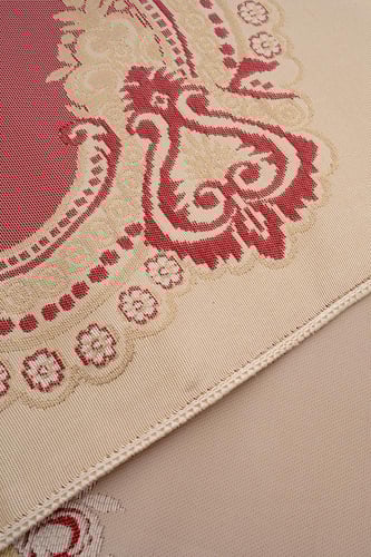 سجادة صلاة سفري مع الحافظة - أحمر