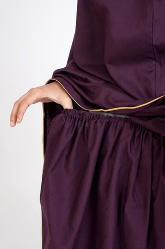 شرشف صلاة بناتي قطن سادة