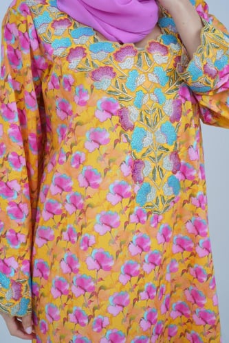 جلابيات قطن ديجيتال مع طرحة