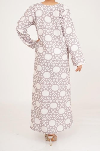 جلابية وردات كتان