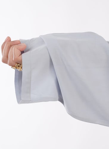 شرشف صلاة ايات سادة رايون الفاخر سماوي بحري