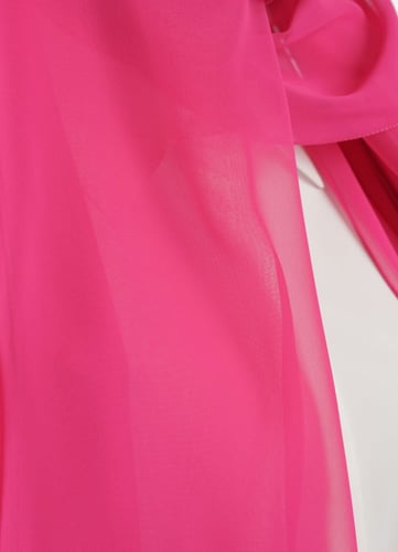 طرحة شيفون سادة فوشي