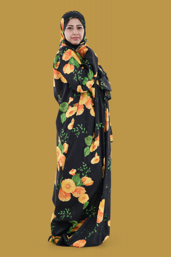 شرشف صلاة مشجر وردة الاوركيدا اسود