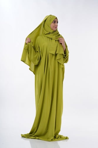 شرشف صلاة آيات سادة رايون الفاخر فستقي