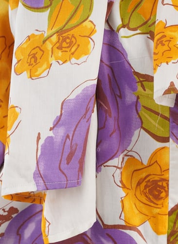 شرشف صلاة مشجر برتقالي وموف