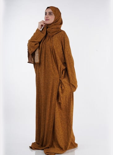 شرشف مشجر مفتوح لف لون بني