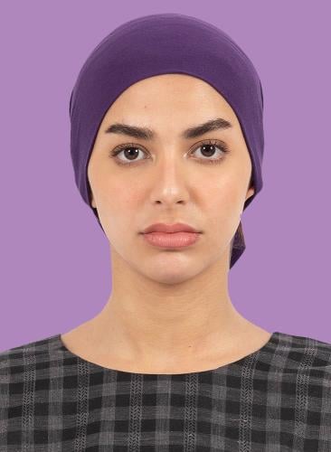 بندانة غطاء راس موف غامق