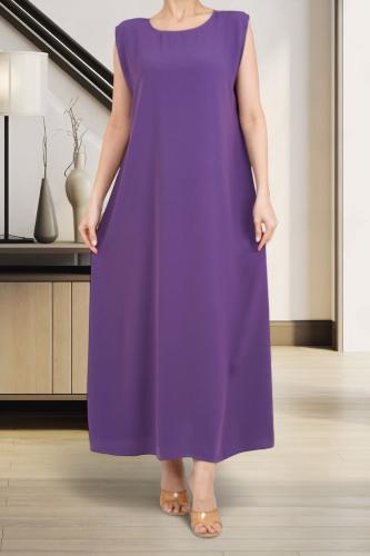 فستان تحت العباية قماش كريب بسحاب