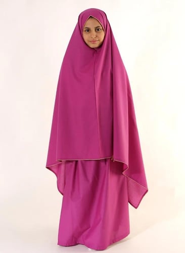 شرشف صلاة بناتي قطن سادة