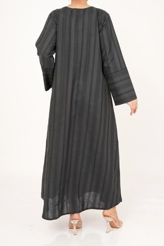 جلابية كتان بأزرار من الامام