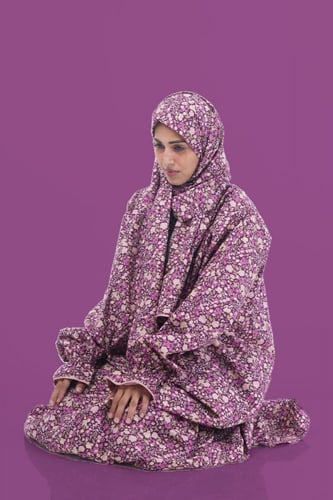 شرشف صلاة موف ليلكي مجموعة كرز اليابانية