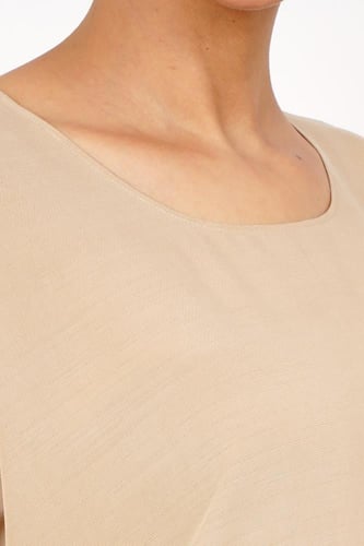 طقم تحت العباية كتان مغسول