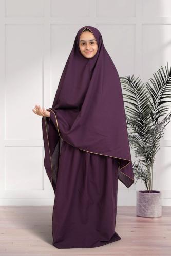 شرشف صلاة بناتي قطن سادة