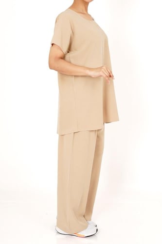 طقم تحت العباية كتان مغسول