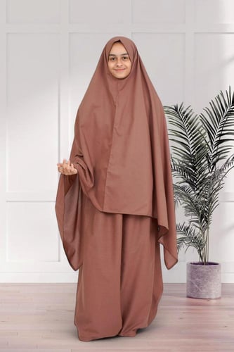 شرشف صلاة بناتي قطن سادة