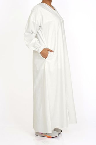 عباية الحج والعمرة -ابيض