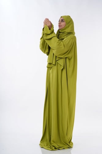 شرشف صلاة آيات سادة رايون الفاخر فستقي