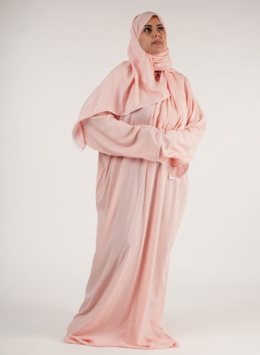 طقم صلاة سجى باللون الخربزي