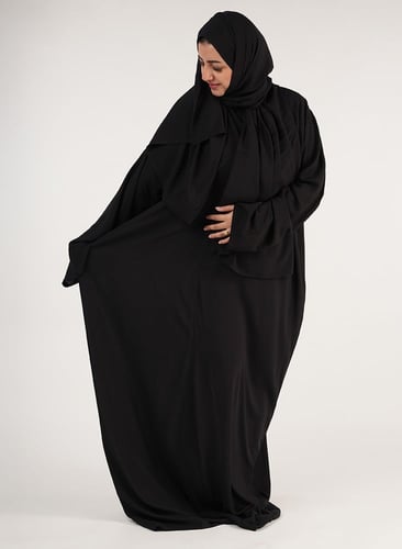 شرشف صلاة آيات سادة رايون الفاخر اسود