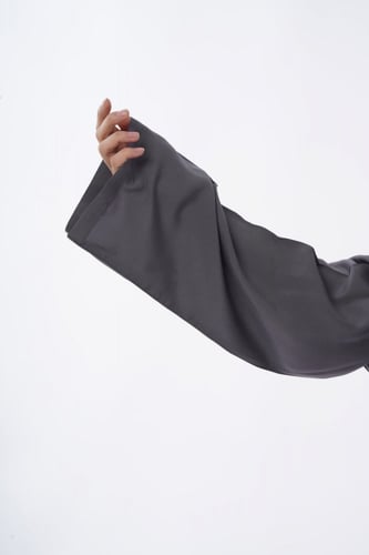 شرشف صلاة آيات سادة رايون الفاخر رصاصي