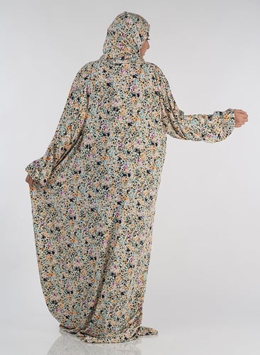 شرشف صلاة رايون مشجر ورود صغيرة بعدة ألوان