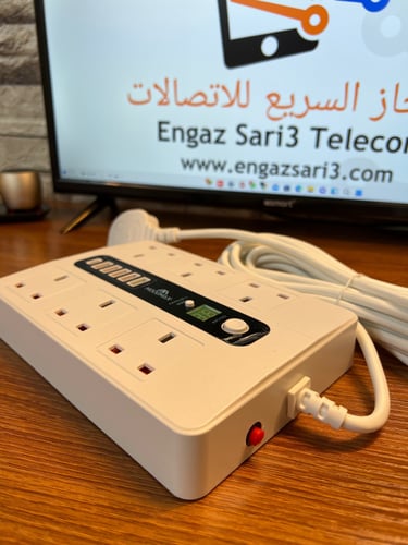 توصيلة 6في6 تحتوي على 6مخارج كهرباء و5منافذ شحن ذك...