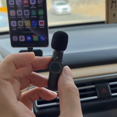 ميكروفون لاسلكي ثنائي لجميع الاجهزة الذكية اندرويد...