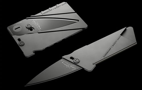 سكين بطاقة بحجم بطاقة الصراف فزعتك في الرحلات