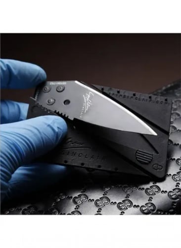 سكين بطاقة بحجم بطاقة الصراف فزعتك في الرحلات