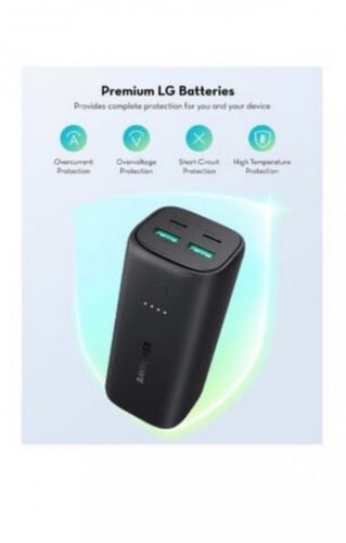 شاحن سفري من راف باور باربع مخارج اثنين بي دي و اث...