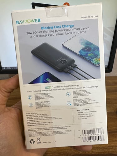 بور بانك راف بور 10 الف بشاشة رقمية وثلاث مخارج بي...