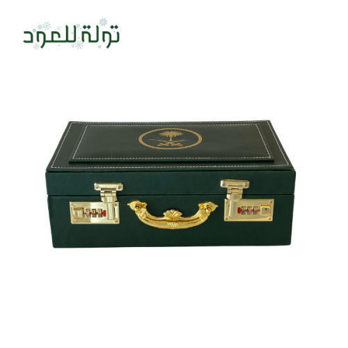 صندوق عود فخم جلد - سعة ١/٢ كيلو