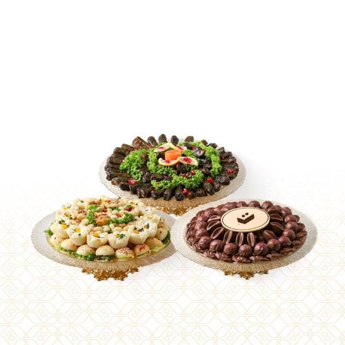 بكج شكولاتة بلجيكي+ معجنات منوعة + ورق عنب - 3 صين...