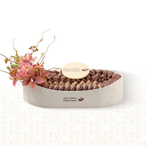 صينية بيضاوى شوكولاتة - 1 كيلو