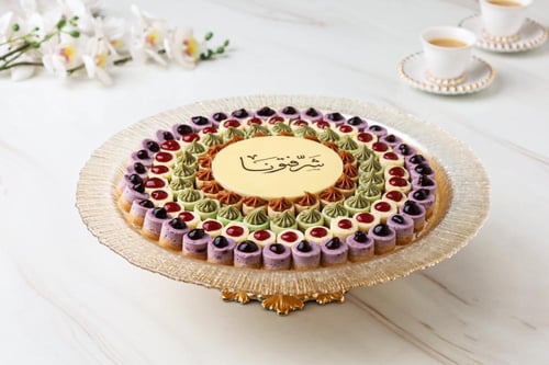 صينية كريستال تايني تشيز كيك - 104 قطعة