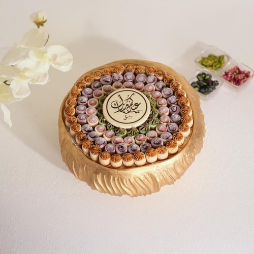 صينية ريزن ذهبي تايني تشيز كيك - 100 قطعة