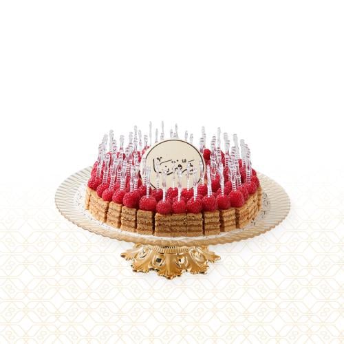 صينية كريستال كيكة العسل ميني - 90 قطعة