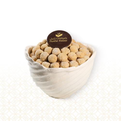 صينية اللؤلؤ دائري معمول - 1.240 كيلو